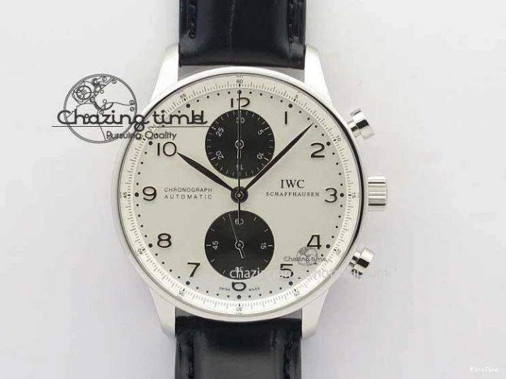 MIROTIME 0421 MoistureWicking Portuguese IW371491 ZF 1:1 Best Edition SS Blue Dial On Leather Strap A79350 (Slim Movement) V 7221